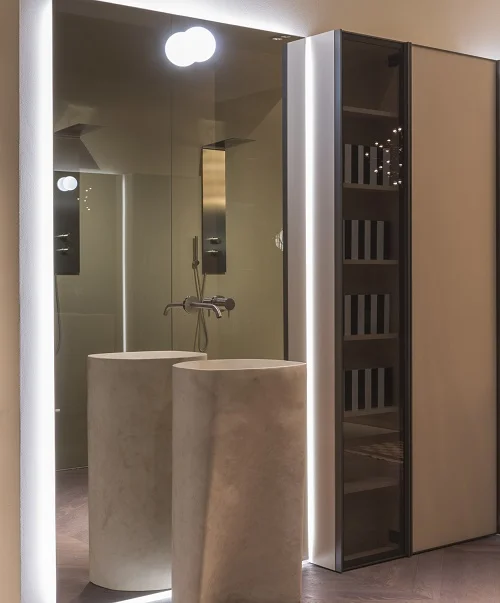 Antonio Lupi Bespoke Mirror with LED Lights BSK210W54