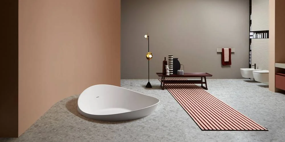 Antonio Lupi Dune Semi-Recessed Tub DUNE2