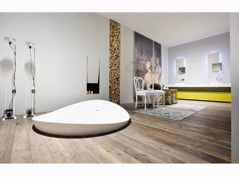 Antonio Lupi Dune Semi-Recessed Tub DUNE2
