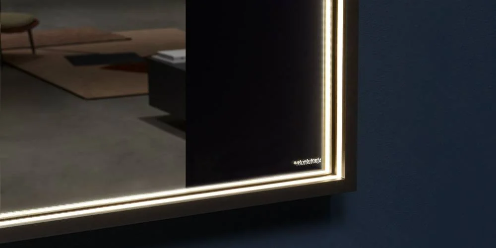 Antonio Lupi Edison Framed Mirror with LED Lights EDISON50W