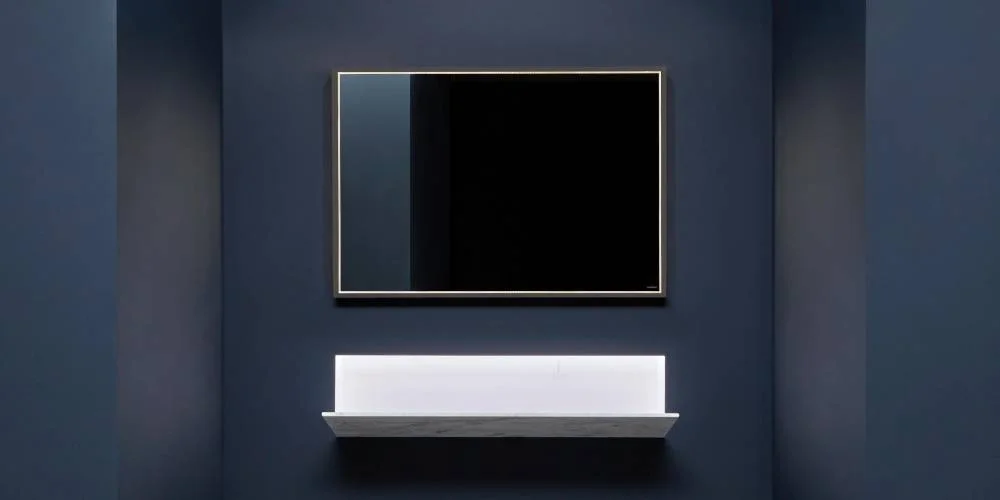 Antonio Lupi Edison Framed Mirror with LED Lights EDISON50W