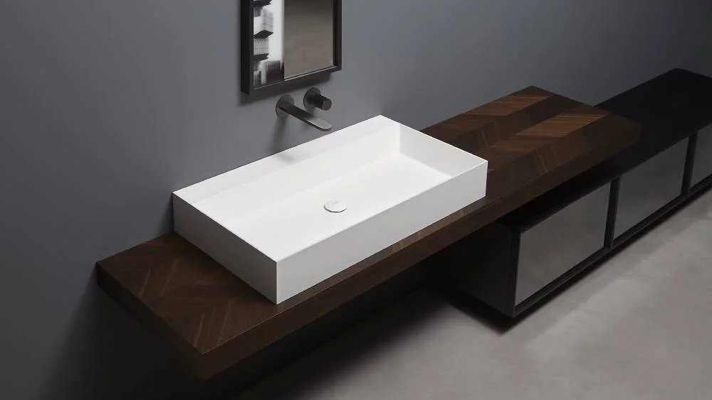 Antonio Lupi Gestomood Top Mount or Wall-Hung Sink GESTOMOOD63
