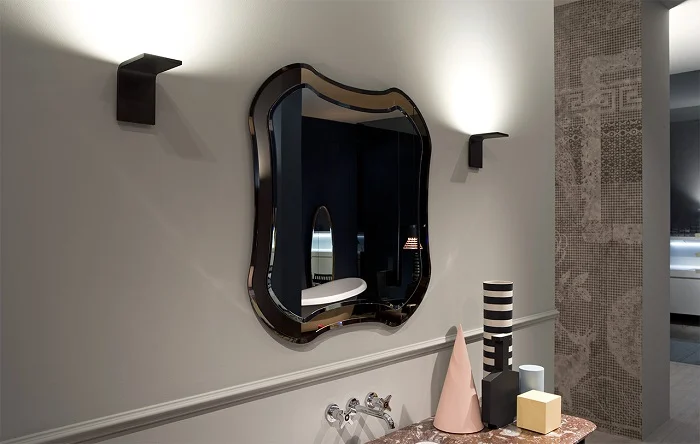 Antonio Lupi Luxor square mirror LUXOR890 H.90
