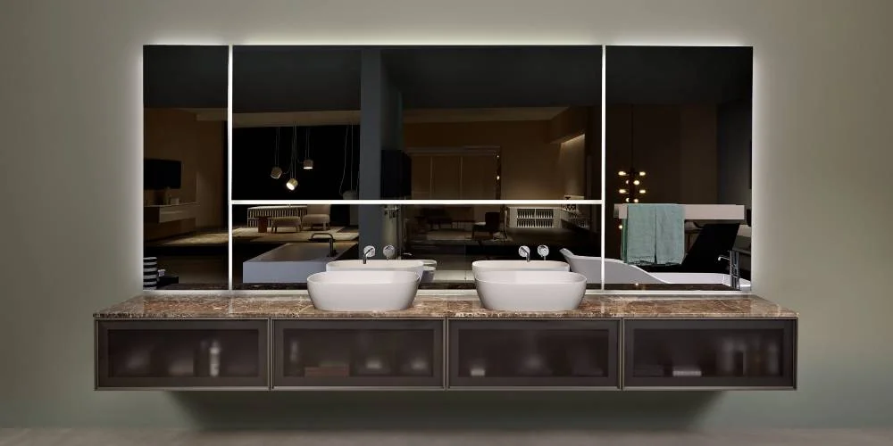 Antonio Lupi Neutrokit Polished Edge Mirror NTKIT210W54