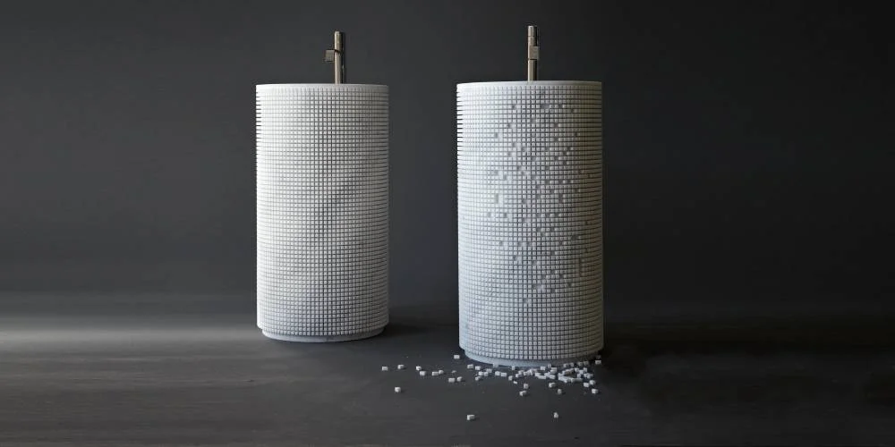 Antonio Lupi Pixel Freestanding Stone Sink PIXEL