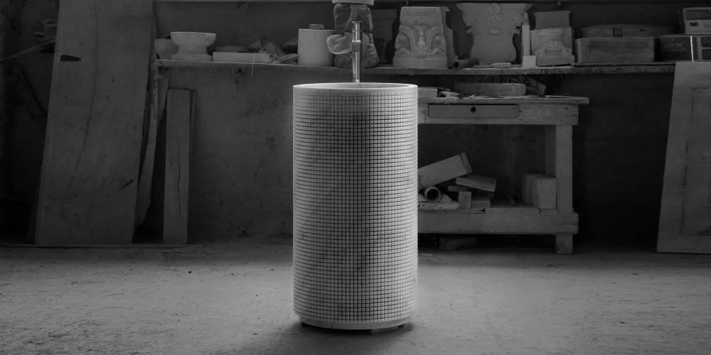 Antonio Lupi Pixel Freestanding Stone Sink PIXEL