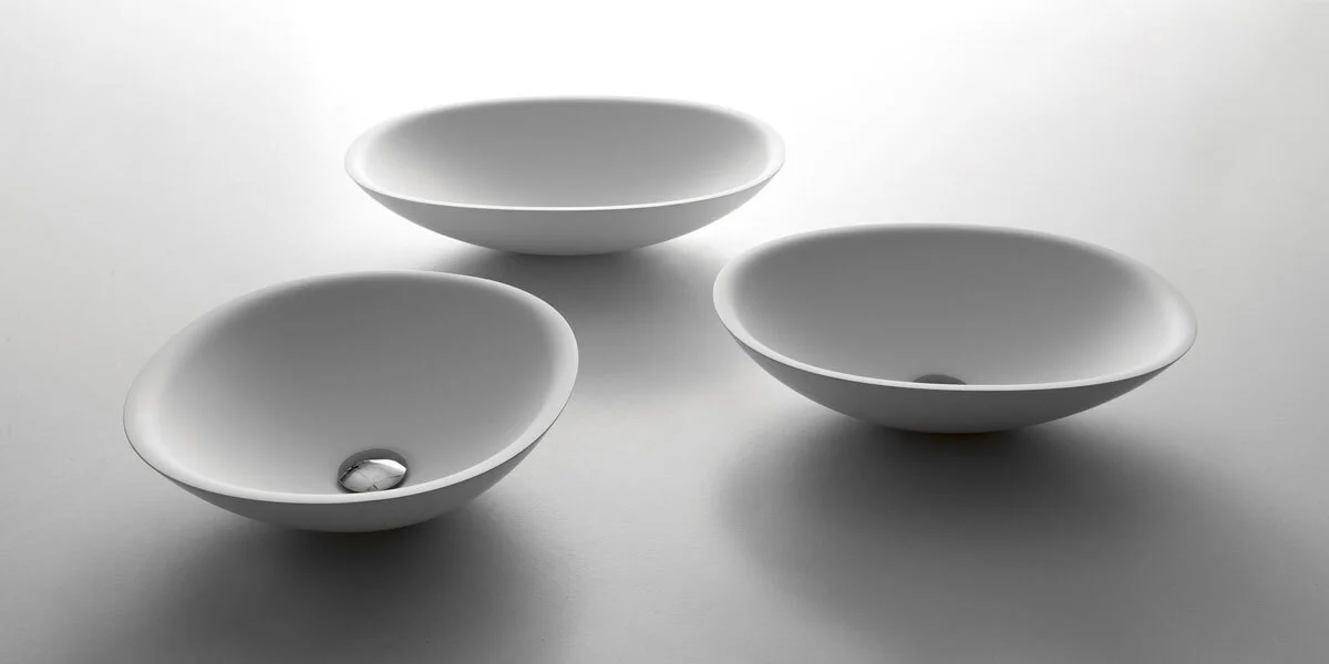 Antonio Lupi Servo oval top mount sink SERVOMOOD63