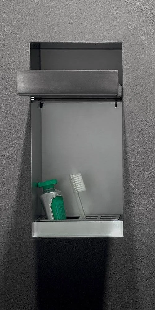 Antonio Lupi Sesamo Built-In Wall Soap Dispenser or Brush Holder SESAMO2
