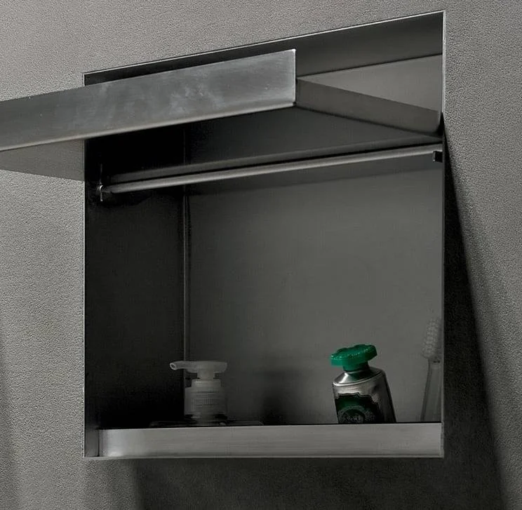 Antonio Lupi Sesamo Built-In Double Soap Dispenser or Brush Holder SESAMO3