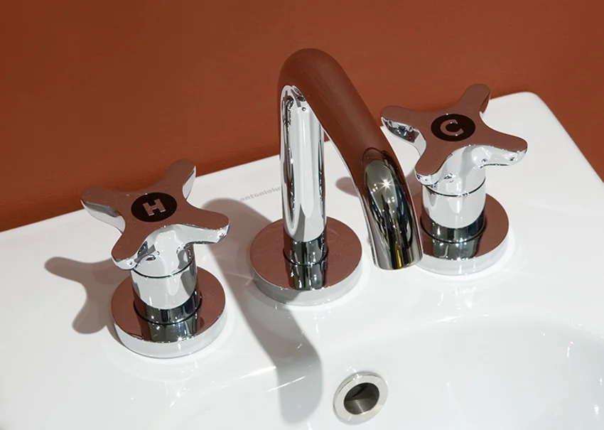 Antonio Lupi Timbro 3 Hole Sink Tap TB430