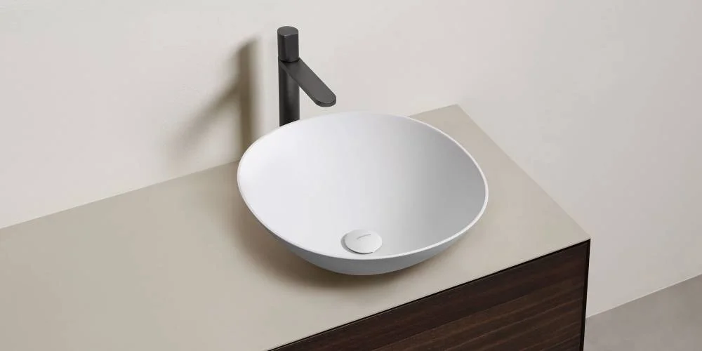 Antonio Lupi Velo Round Countertop Sink VELOTONDO54