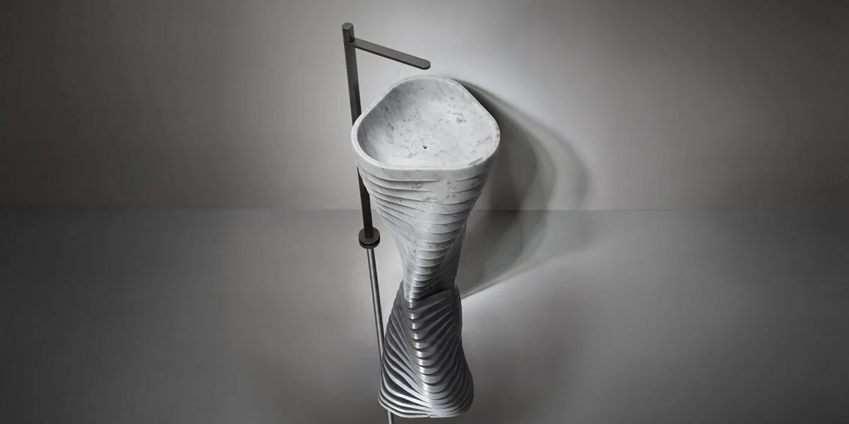 Antonio Lupi Vortice Freestanding Stone Sink VORTICE