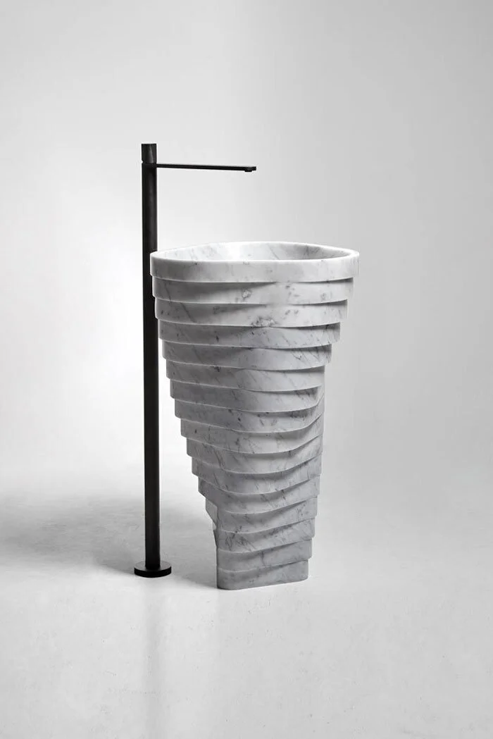Antonio Lupi Vortice Freestanding Stone Sink VORTICE