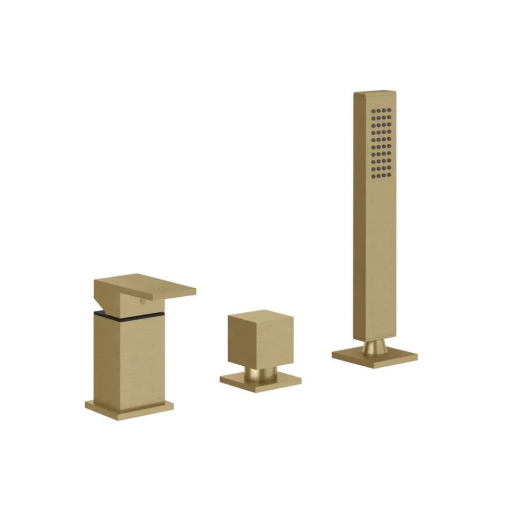 Gessi Rettangolo Three-hole tub tap 20043