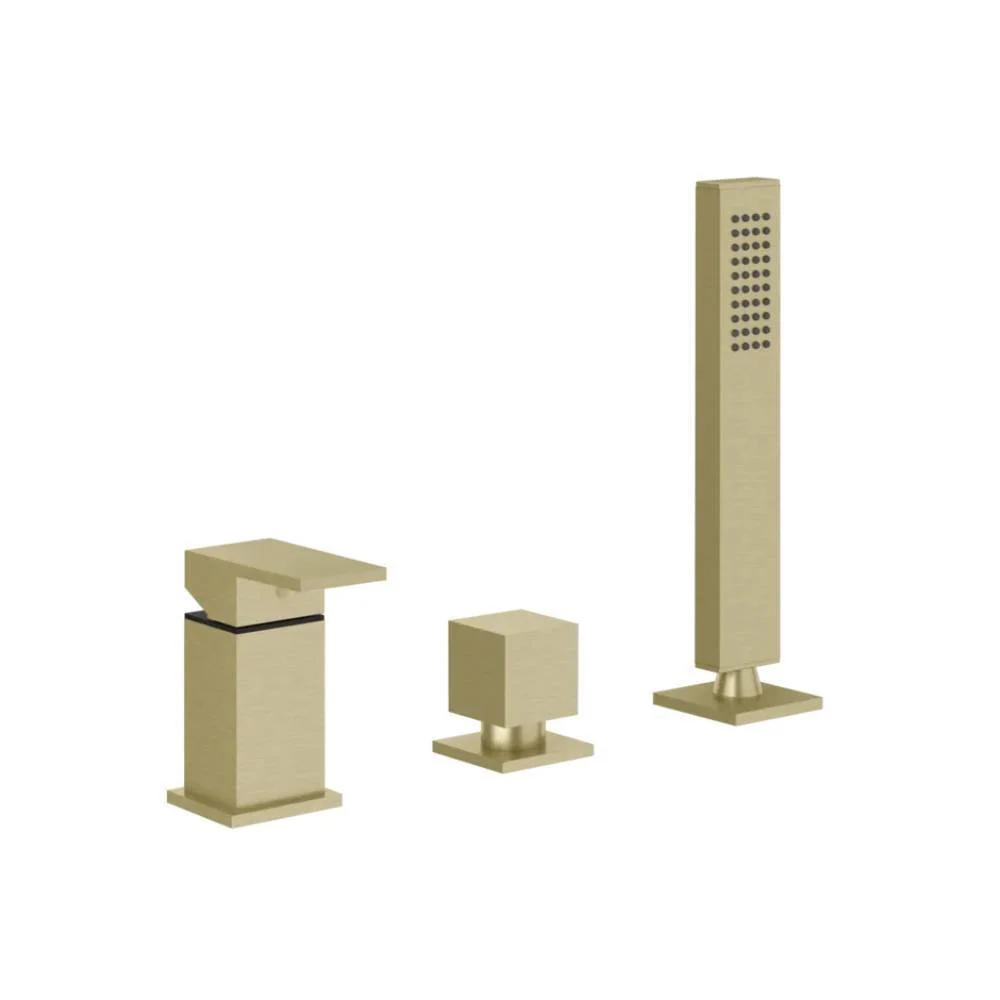Gessi Rettangolo Three-hole tub tap 20043