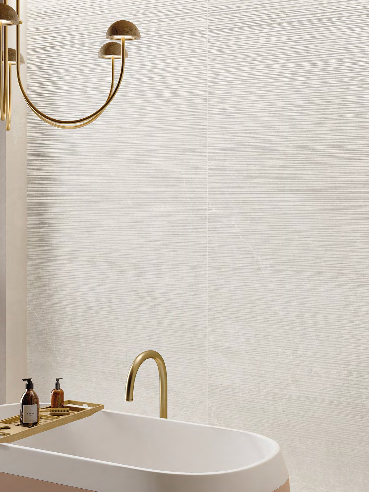 La Fabbrica Noble Stone White 3D Stripes