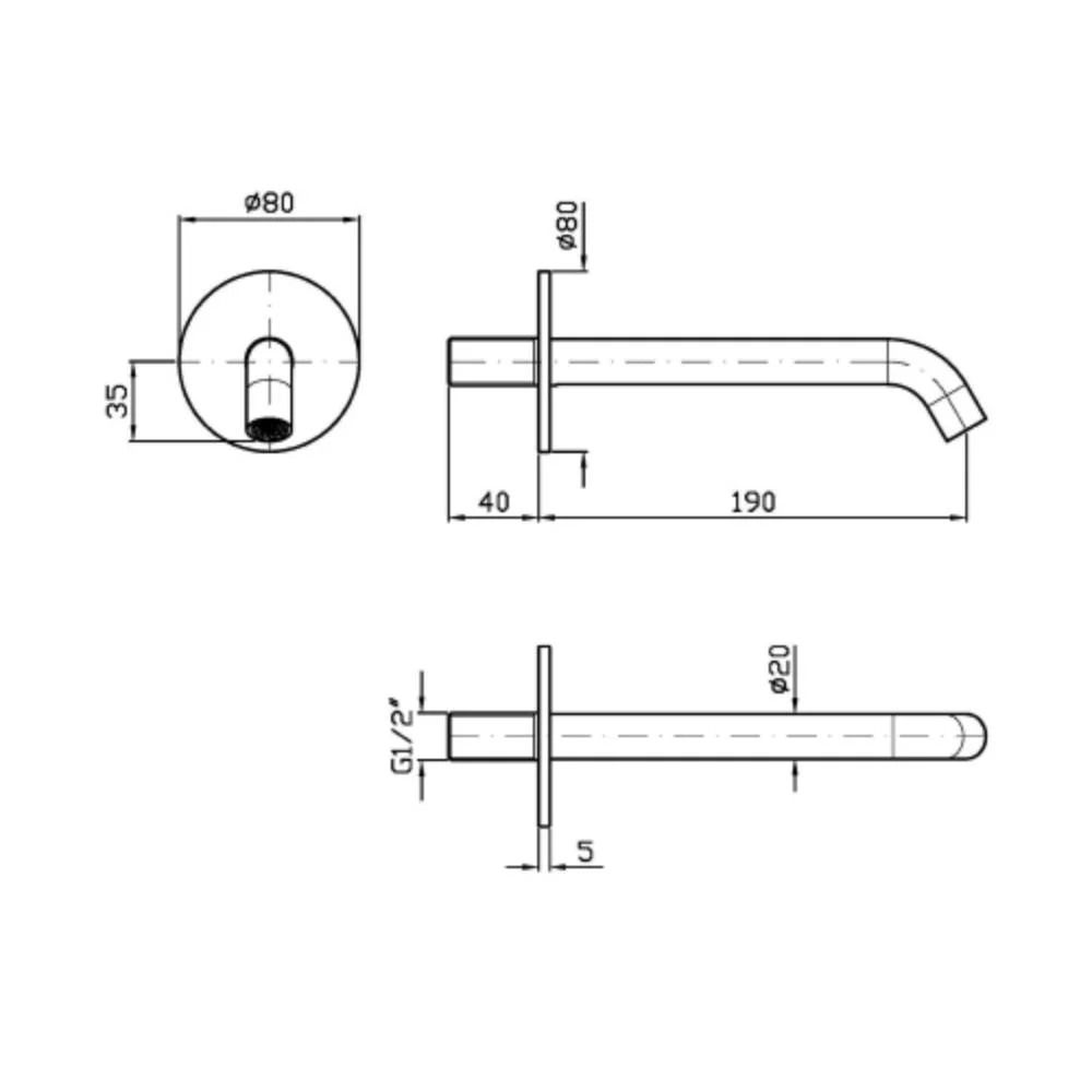 Zucchetti Pan S Spout Z92261