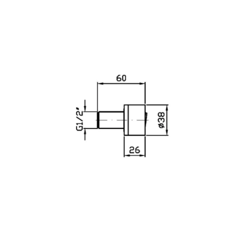 Zucchetti Sablier Side shower head Z92883.X