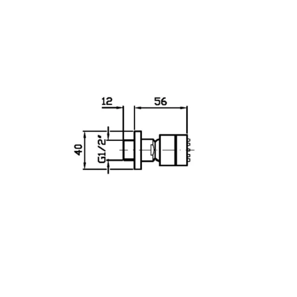 Zucchetti Pan S Fixed jet side shower Z92896