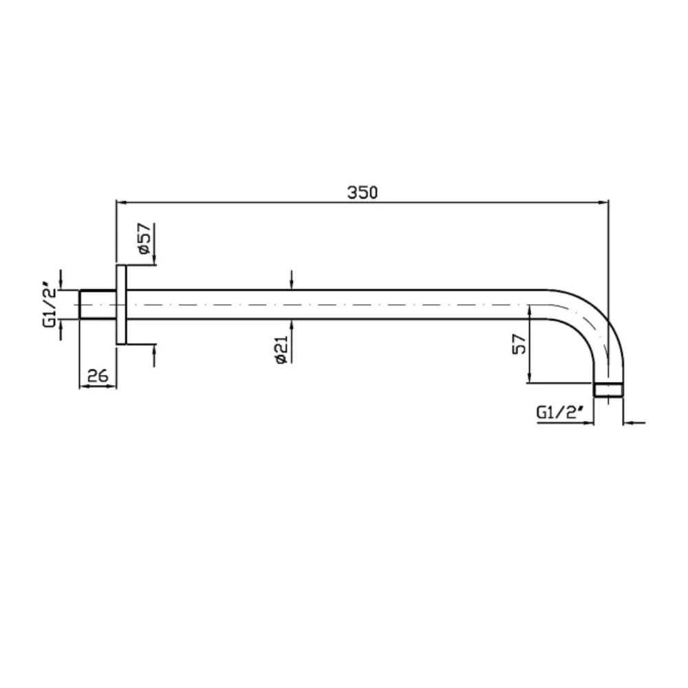 Zucchetti Pan S Shower Arm Z93027