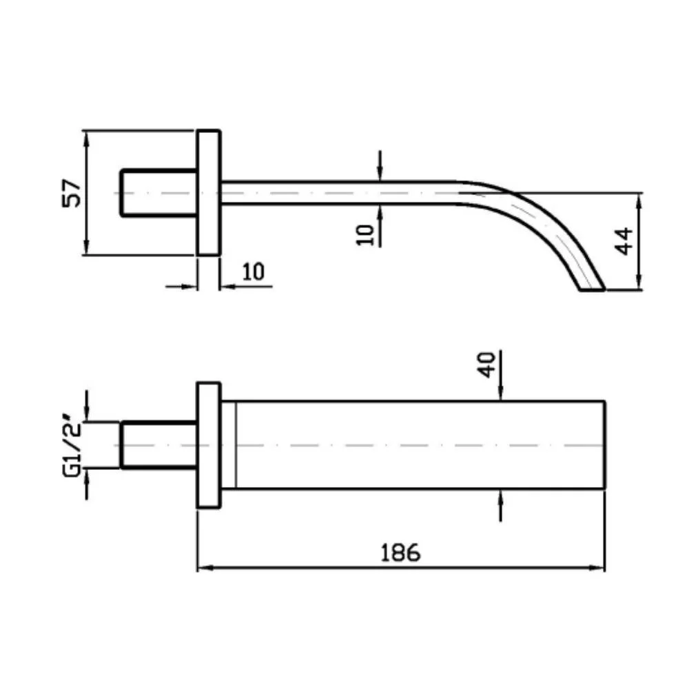 Zucchetti Aguablu Spout Z93764