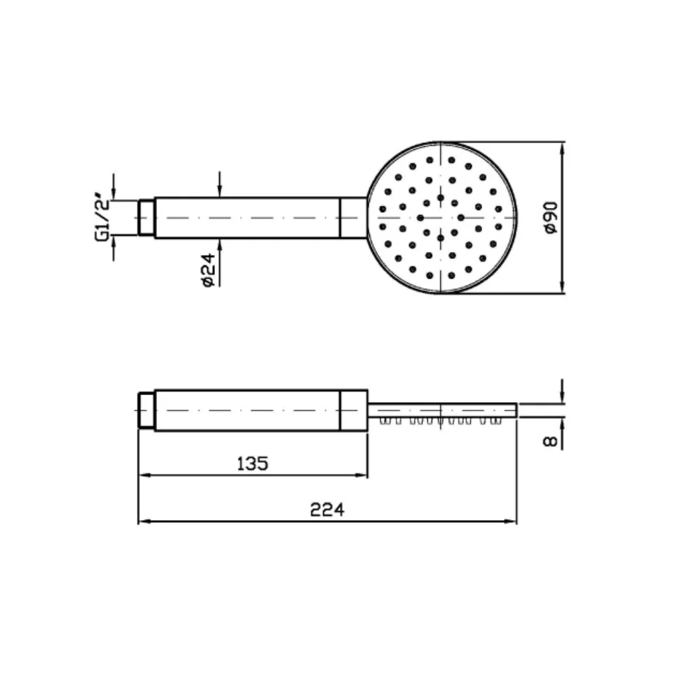 Zucchetti Pan S Fixed Jet Shower Head Z94300