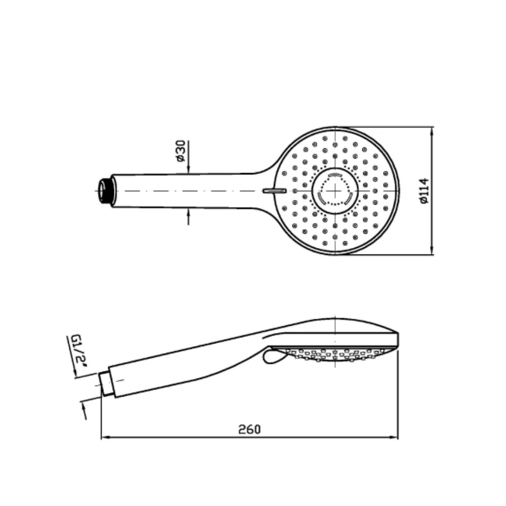 Zucchetti Pan S 3-jet shower head Z94731