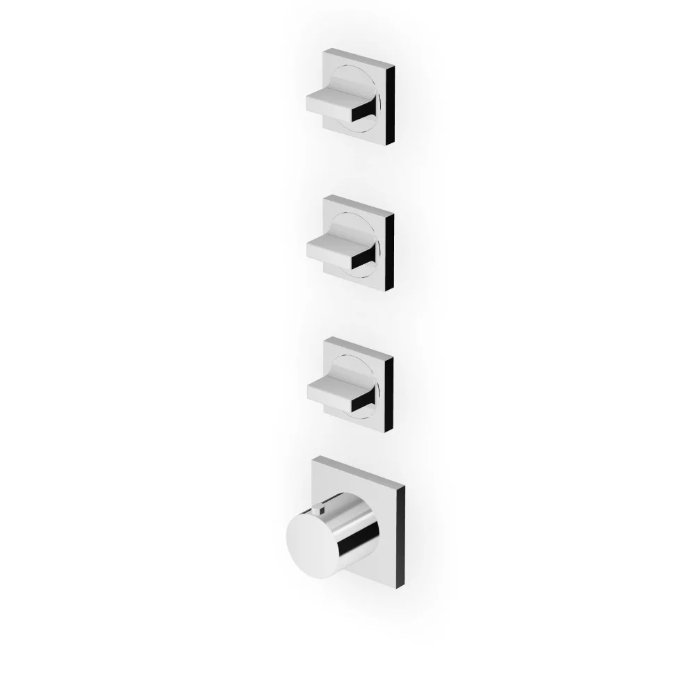 Zucchetti Aguablu Thermostatic Shower with 3 Stop Taps ZA5803