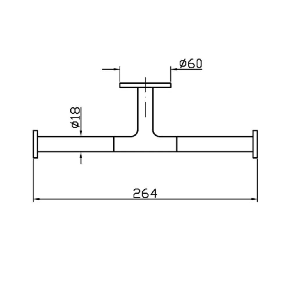 Zucchetti Pan S Double Roll Holder ZAC631