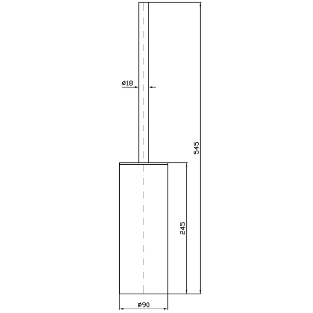Zucchetti Pan S Toilet Brush Holder ZAD555
