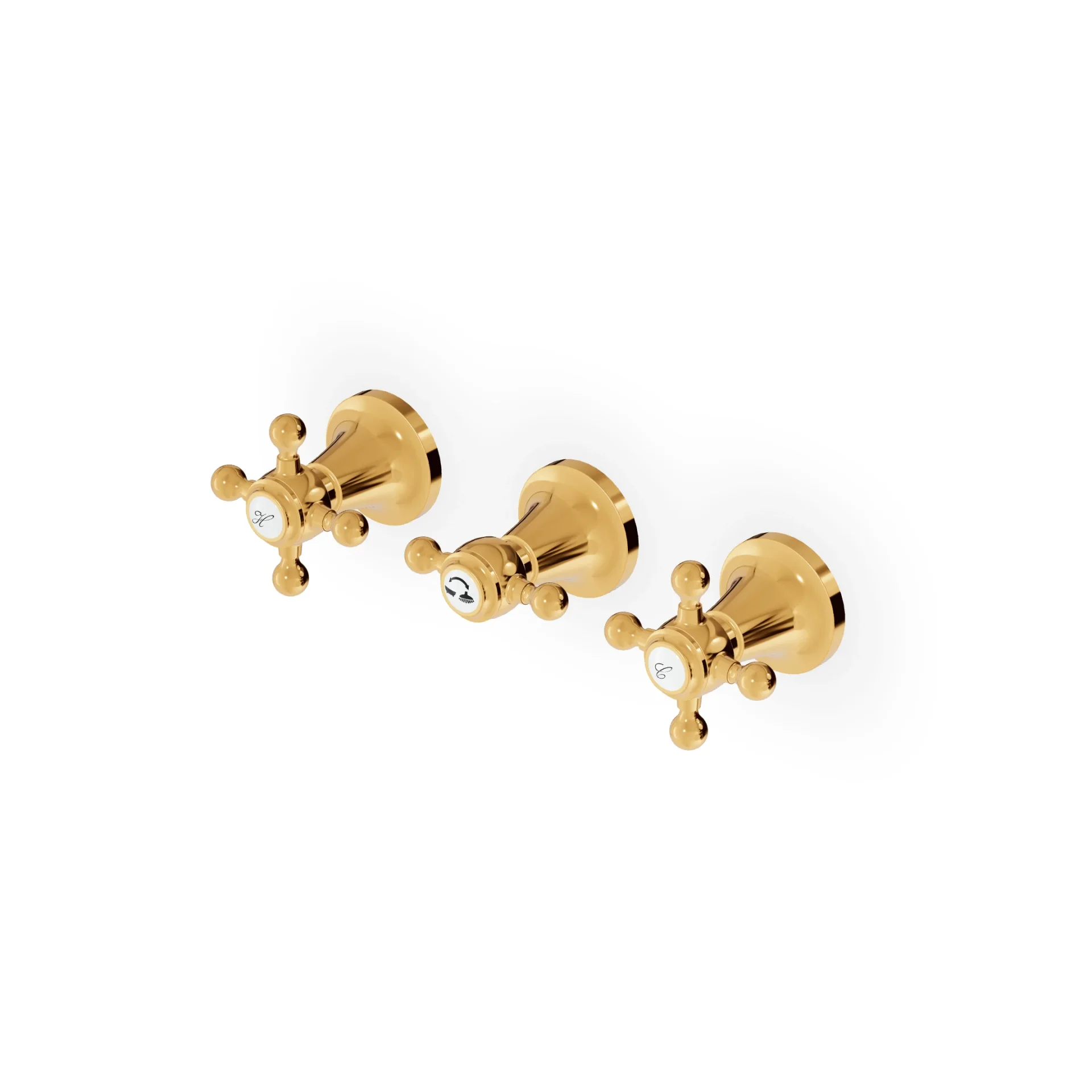 Zucchetti Agorà Wall Mounted Tub Mixers + Recessed Part ZAG695+R99508