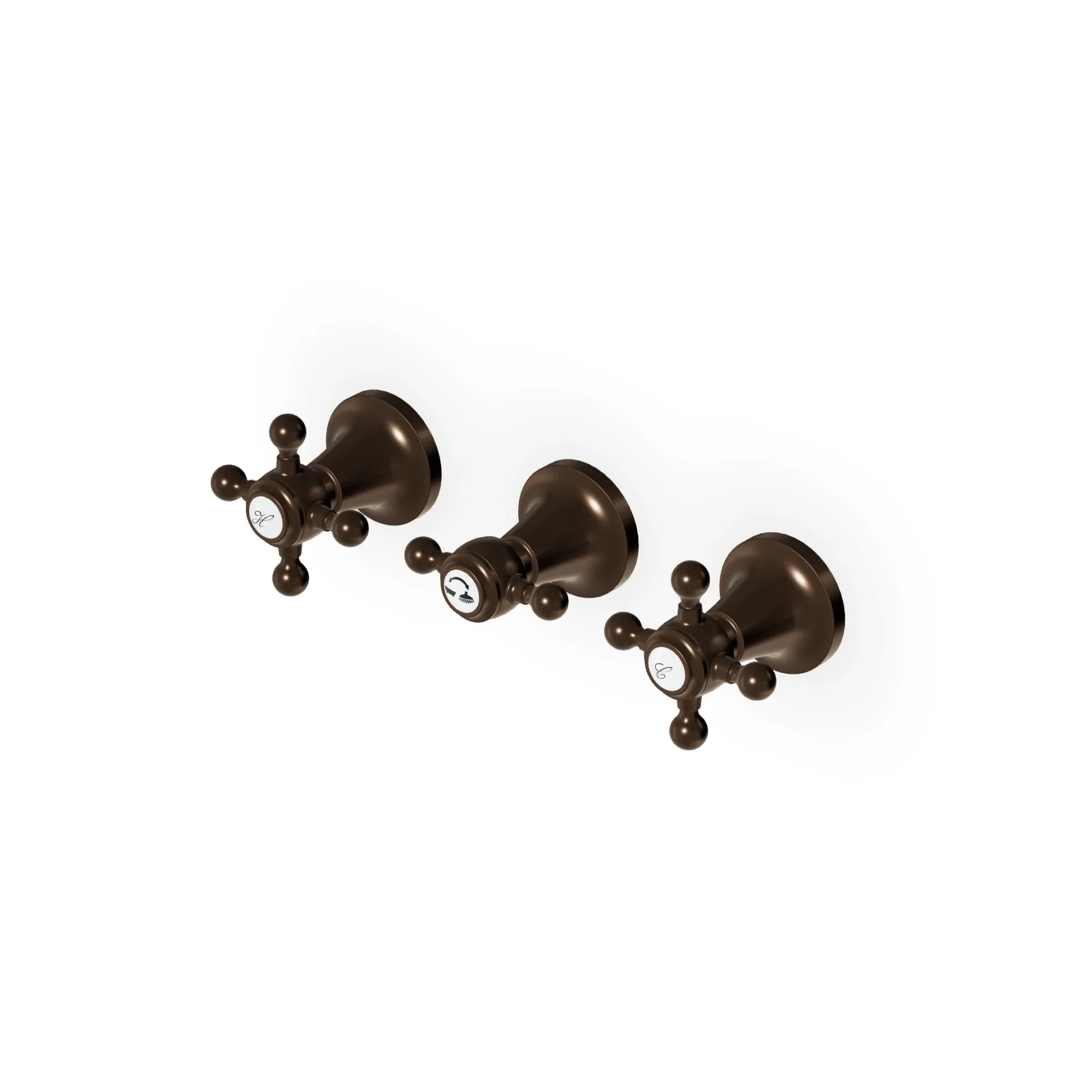 Zucchetti Agorà Wall Mounted Tub Mixers + Recessed Part ZAG695+R99508