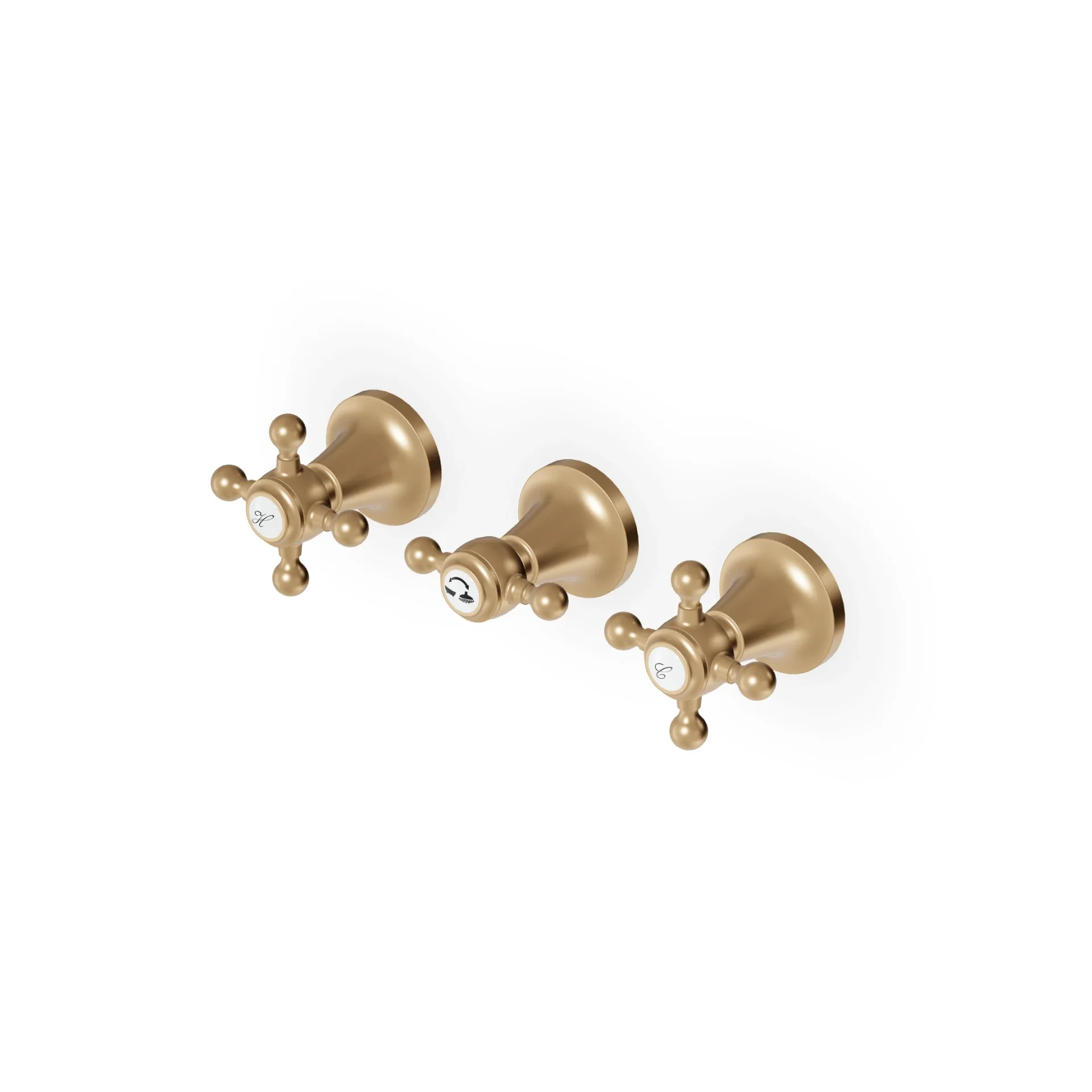 Zucchetti Agorà Wall Mounted Tub Mixers + Recessed Part ZAG695+R99508