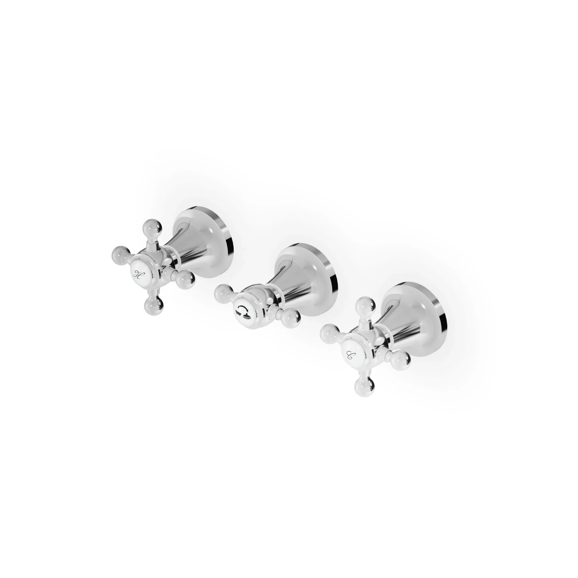 Zucchetti Agorà Wall Mounted Tub Mixers + Recessed Part ZAG695+R99508