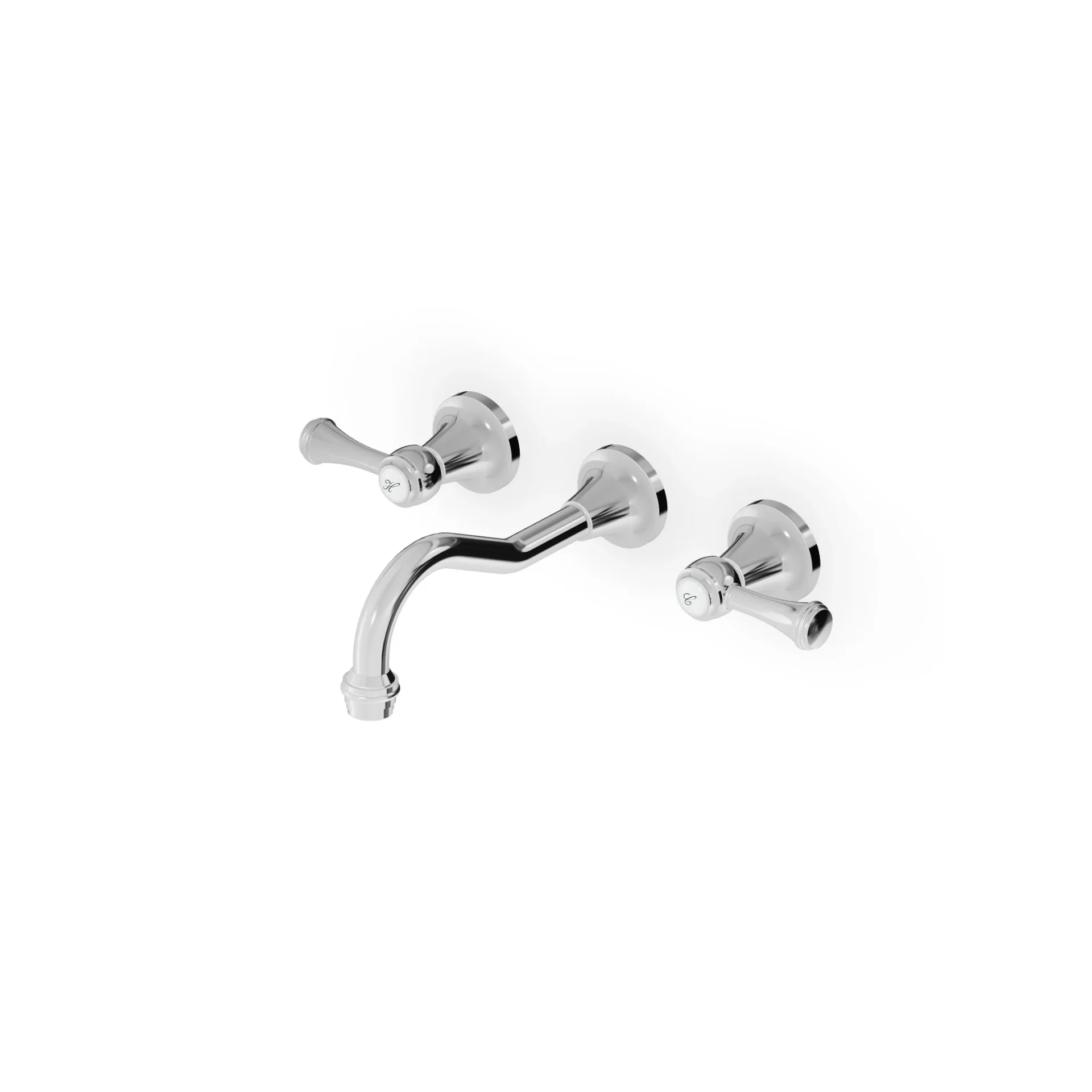Zucchetti Agorà Classic 3 Holes Sink Tap + Recessed Part ZAL672+R99504