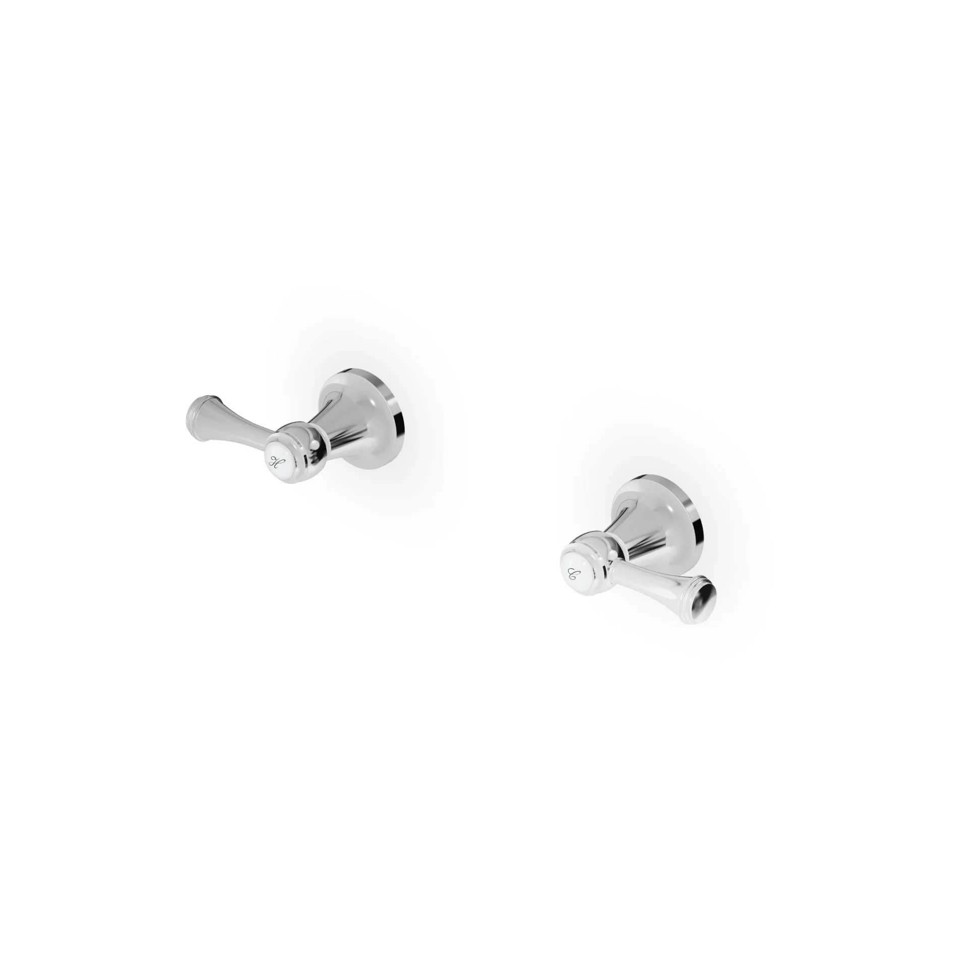 Zucchetti Agorà Classic Wall Mounted Shower Mixers + Recessed Part ZAL738+R99503
