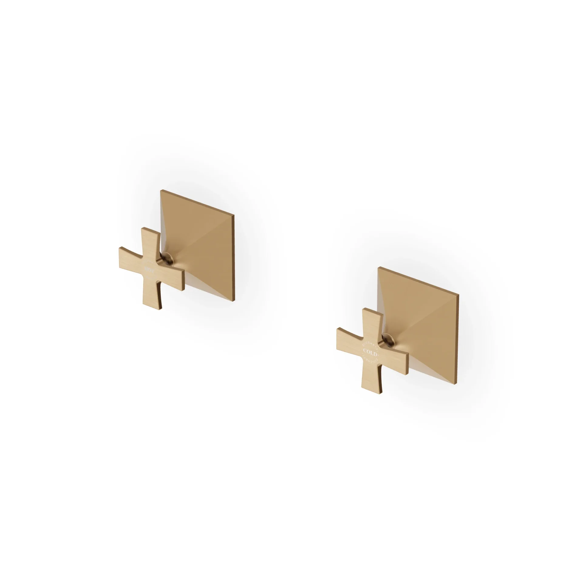 Zucchetti Bellagio Wall Mounted Shower Mixers + Recessed Part ZB1738+R99503