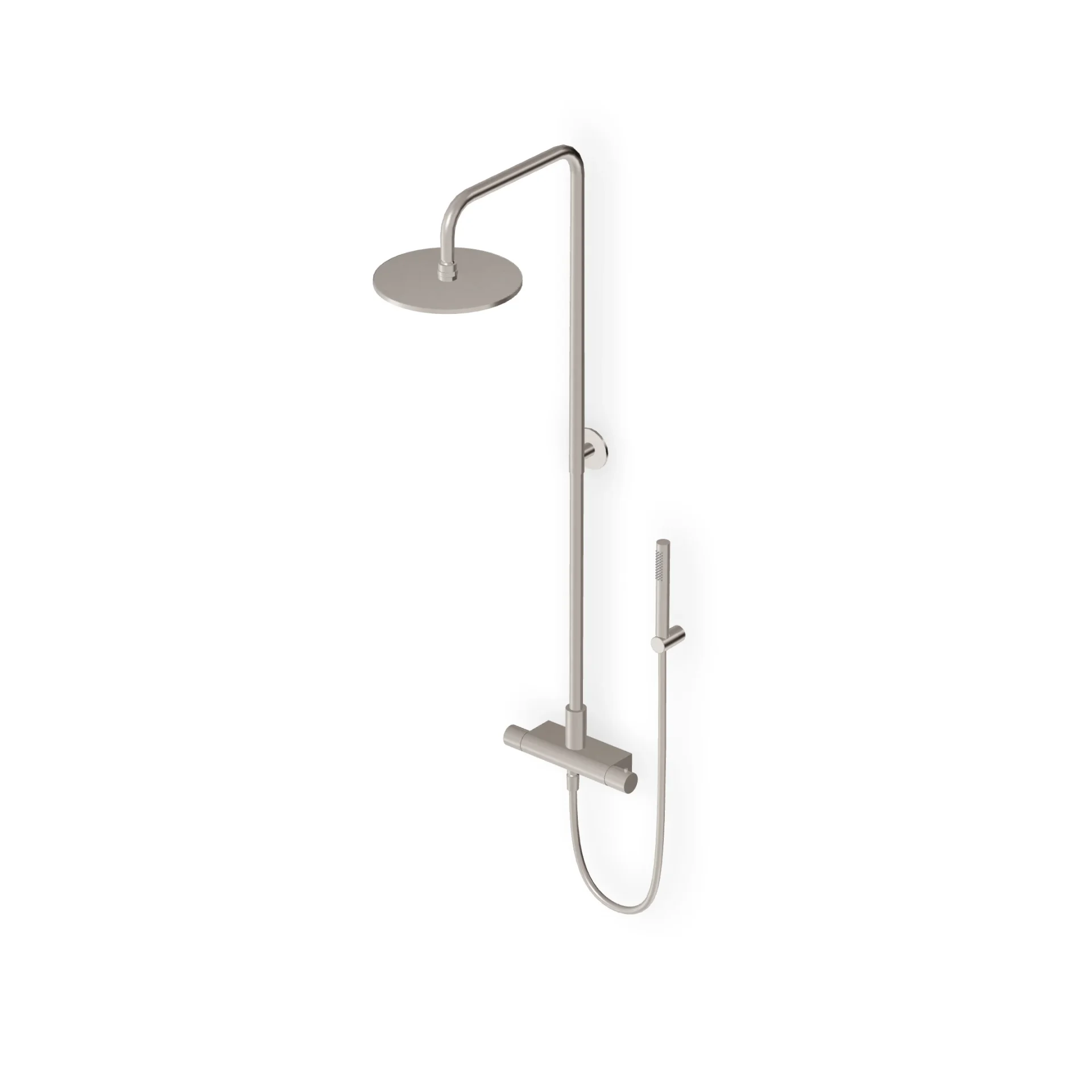 Zucchetti Pan S Shower column complete with external thermostatic mixer ZD1777