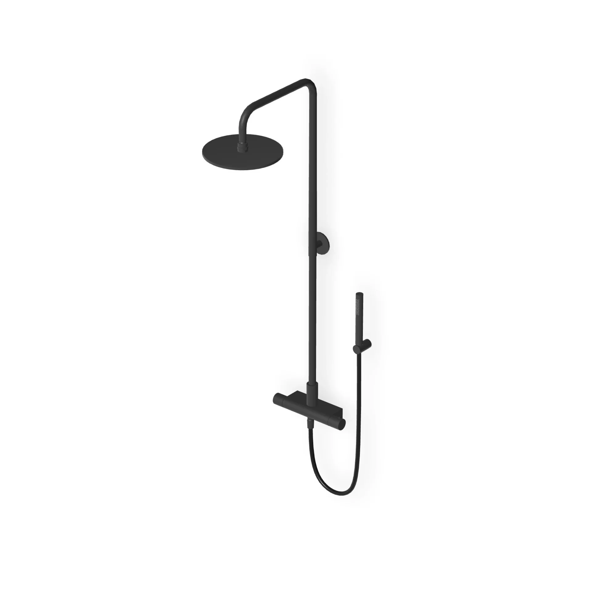 Zucchetti Pan S Shower column complete with external thermostatic mixer ZD1777