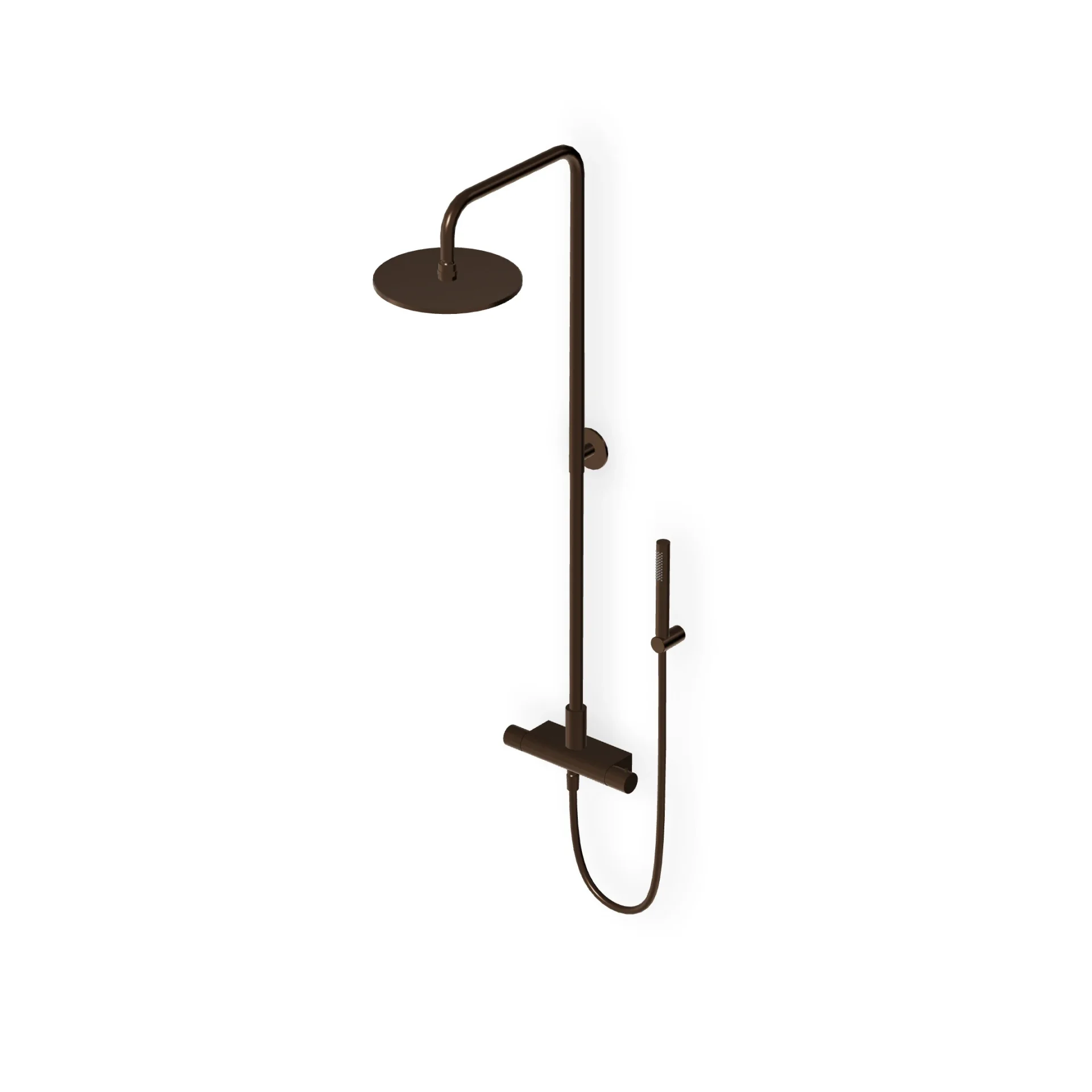 Zucchetti Pan S Shower column complete with external thermostatic mixer ZD1777