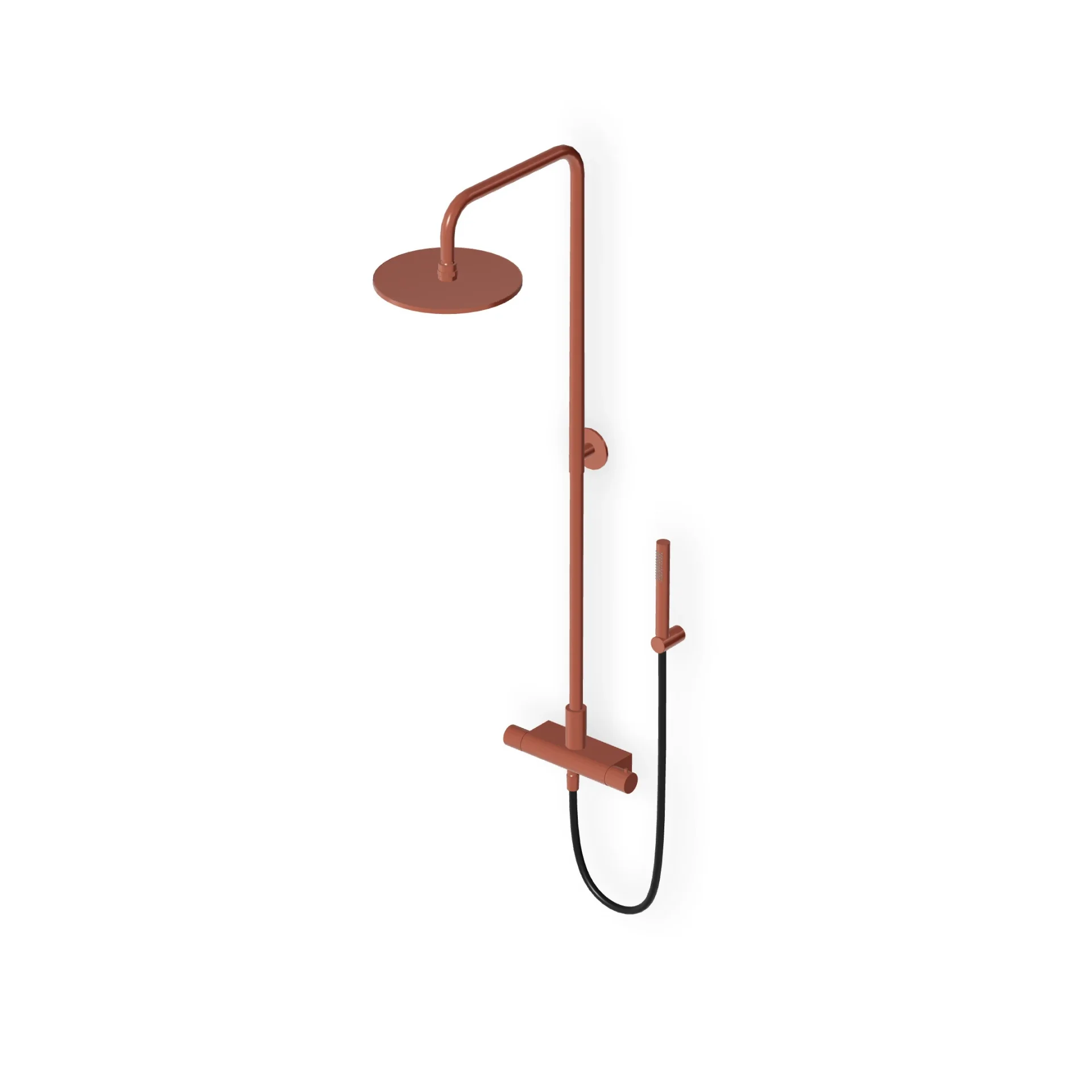 Zucchetti Pan S Shower column complete with external thermostatic mixer ZD1777