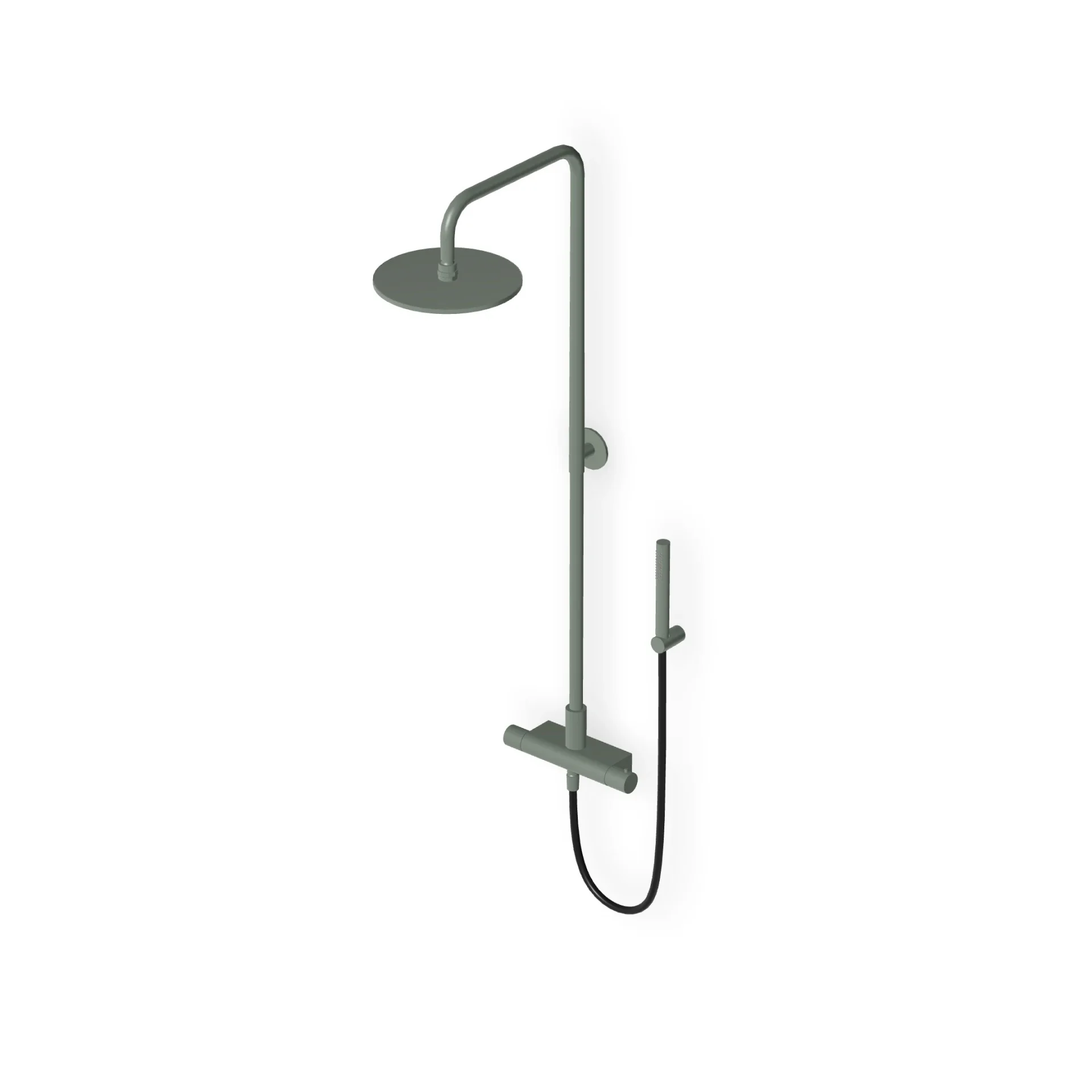Zucchetti Pan S Shower column complete with external thermostatic mixer ZD1777