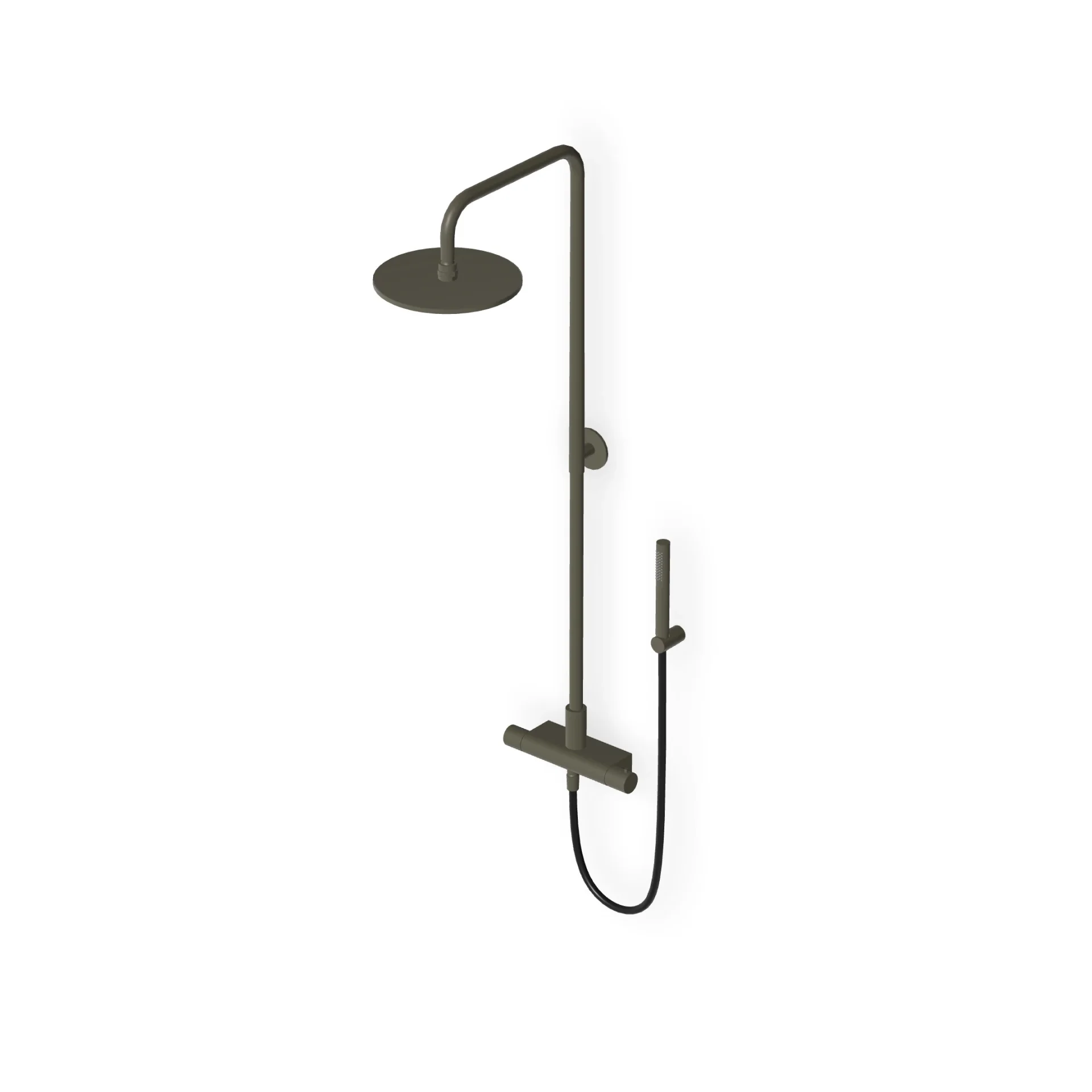 Zucchetti Pan S Shower column complete with external thermostatic mixer ZD1777