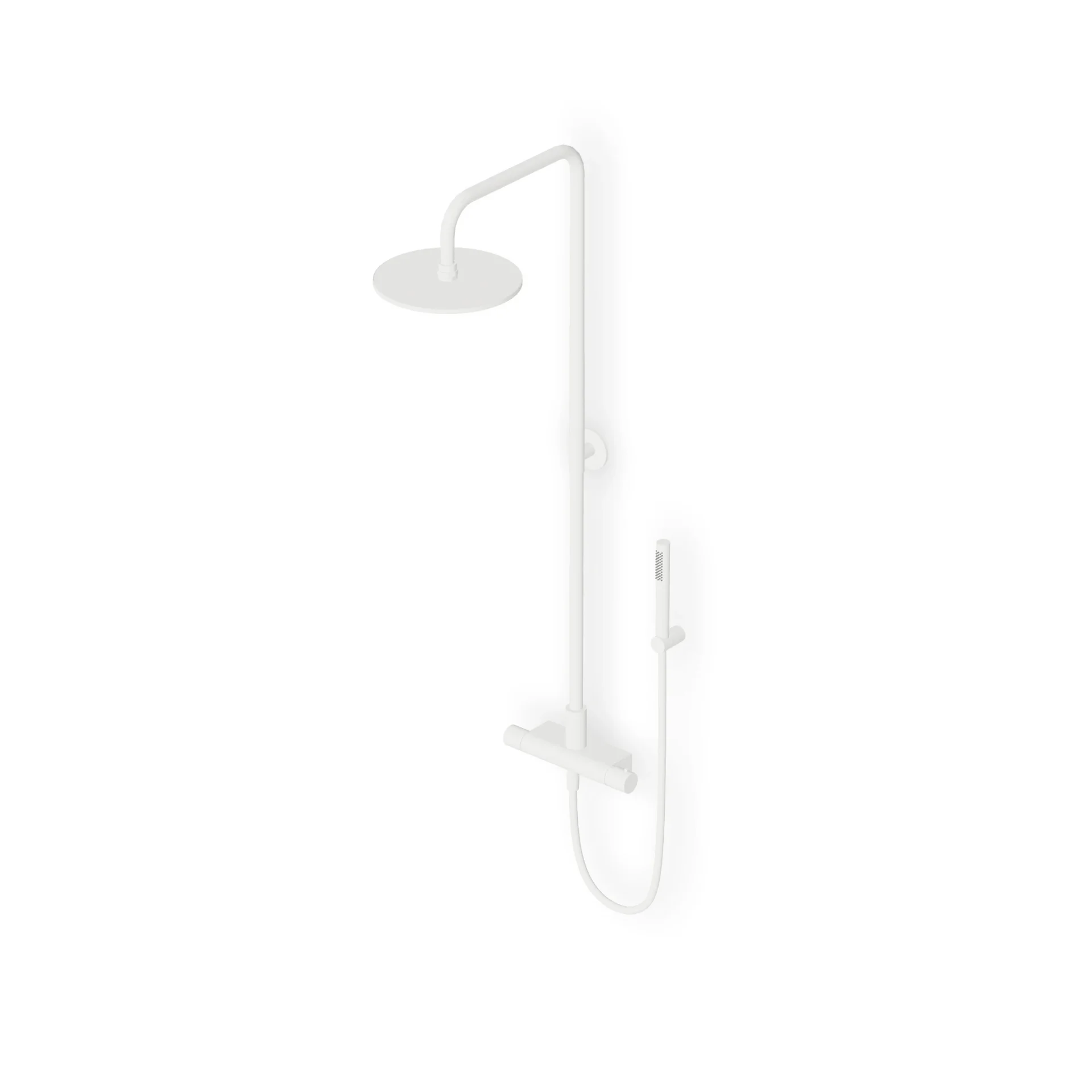 Zucchetti Pan S Shower column complete with external thermostatic mixer ZD1777
