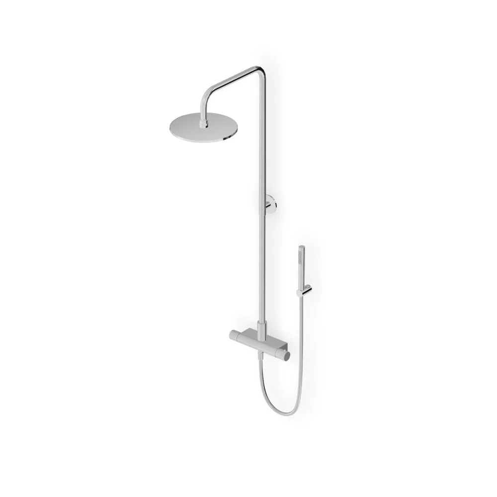 Zucchetti Pan S Shower column complete with external thermostatic mixer ZD1777