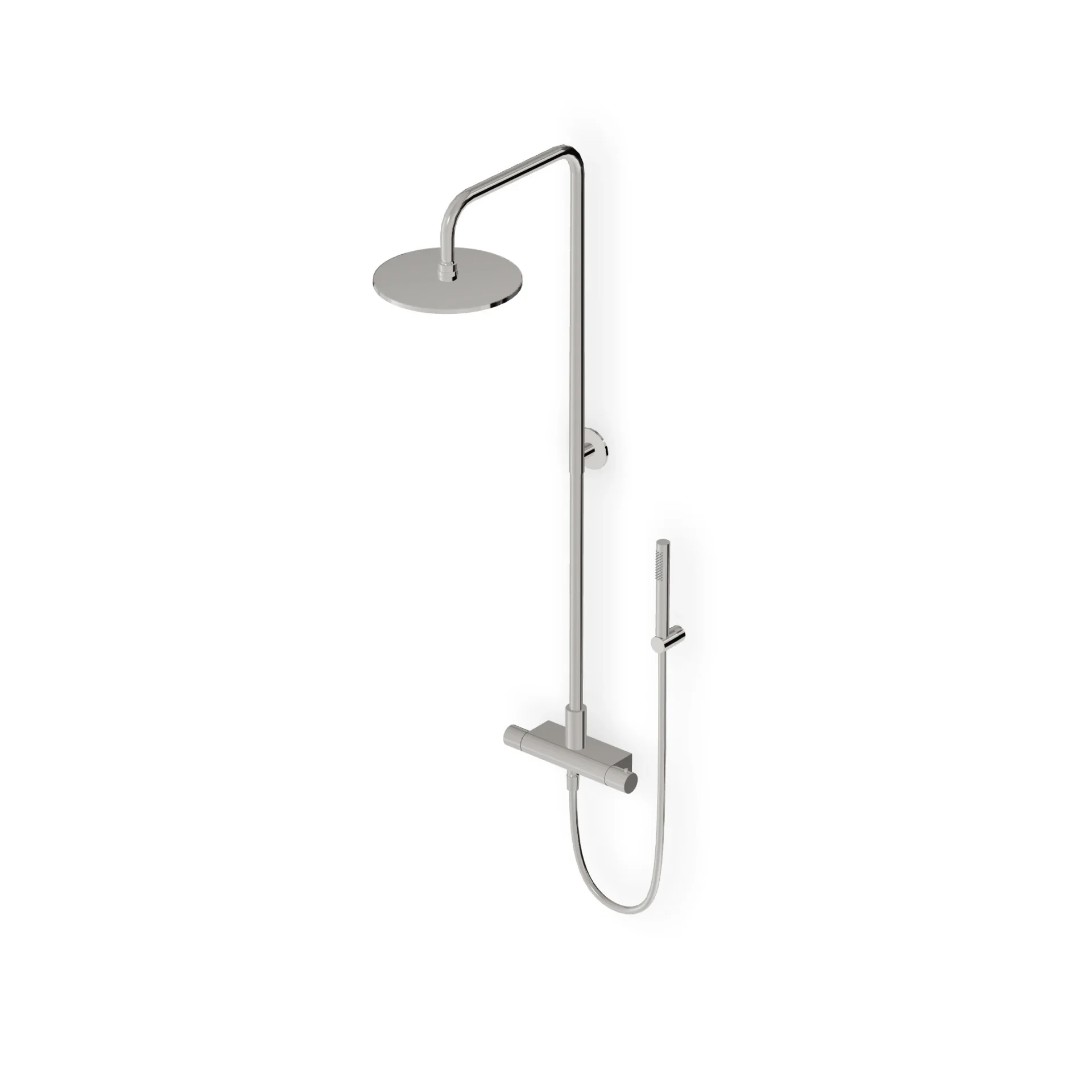 Zucchetti Pan S Shower column complete with external thermostatic mixer ZD1777