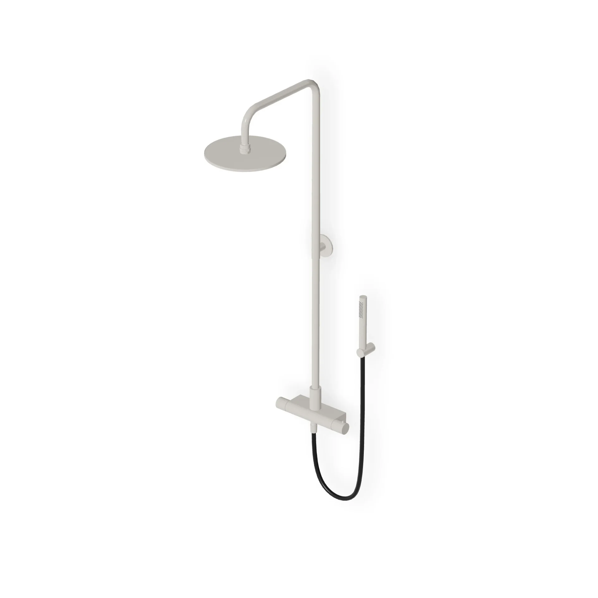 Zucchetti Pan S Shower column complete with external thermostatic mixer ZD1777