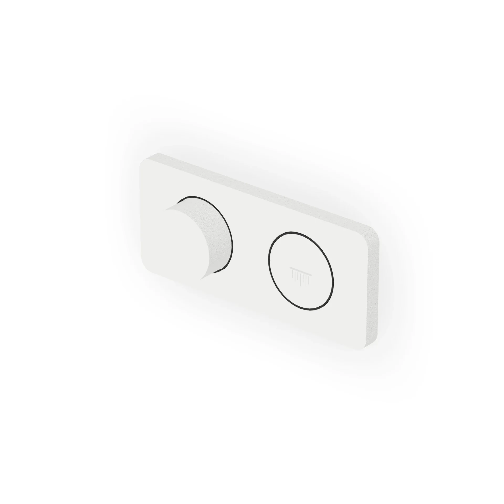Zucchetti Hoop Thermostatic Push-Button Shower Mixer ZHO820