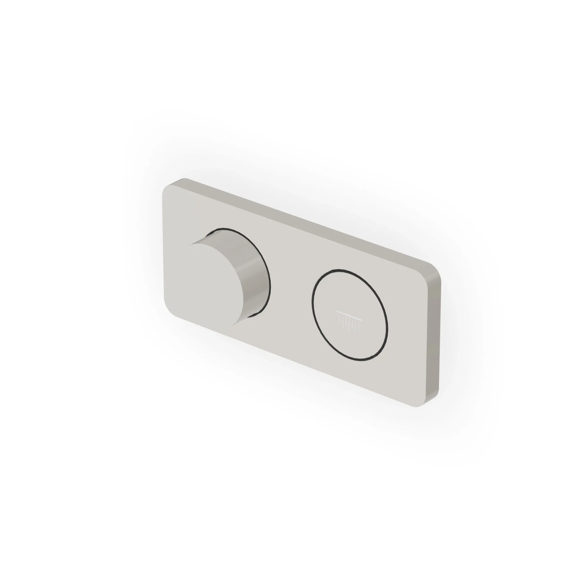 Zucchetti Hoop Thermostatic Push-Button Shower Mixer ZHO820