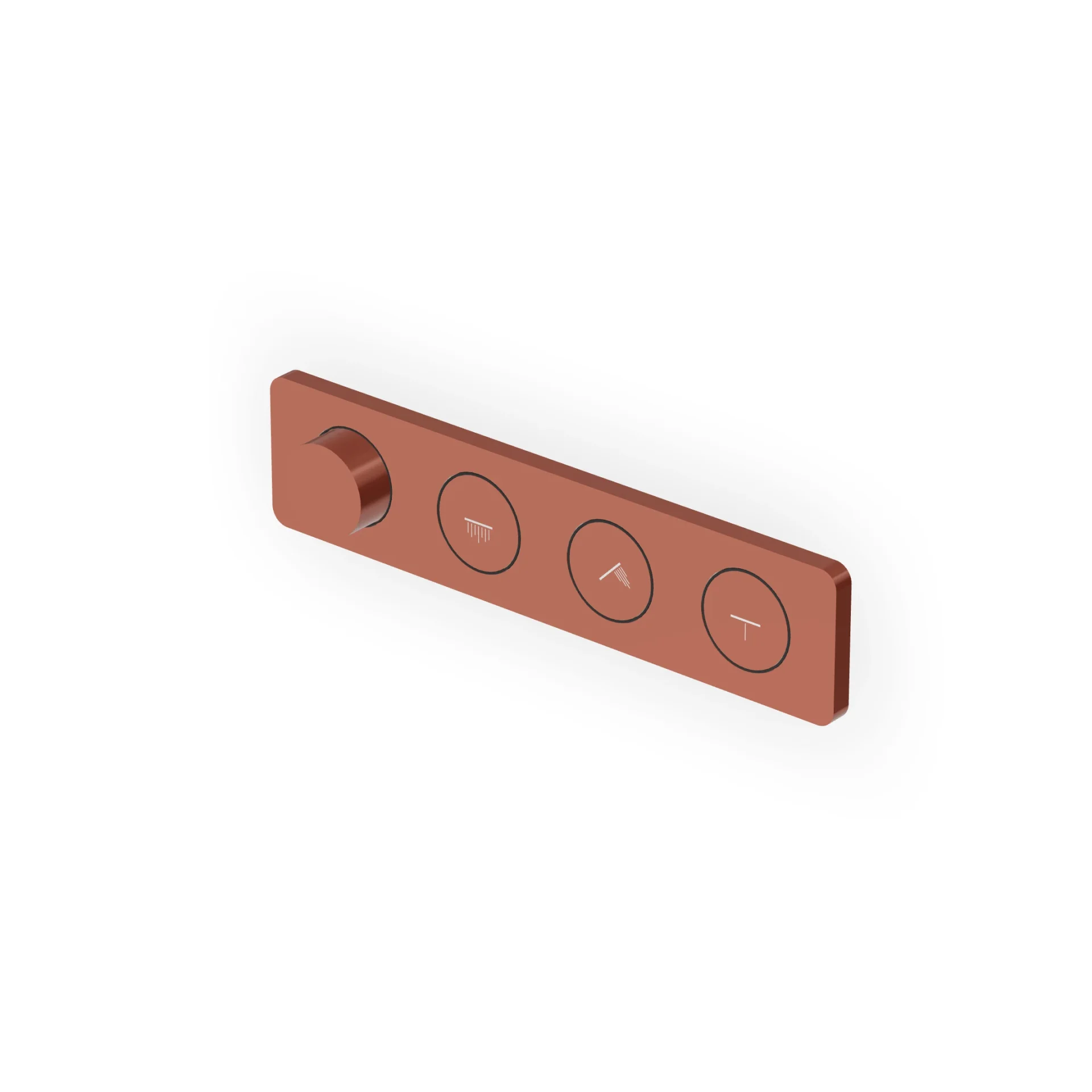 Zucchetti Hoop 3-Button Thermostatic Shower Mixer ZHO822